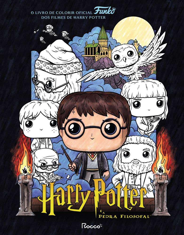 Livro De Colorir Oficial Funko Pop! Harry Potter E A Pedra Filosofal